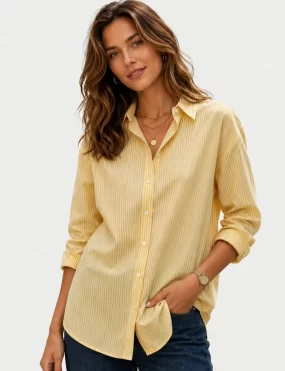 Golden Glow Cotton Shirt