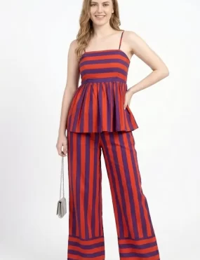 Sunset Stripe Cotton Co-Ord Set