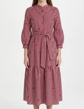 osé Stripe Cotton Shirt Dress